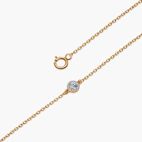 Bransoletka This is Love: złota, diamenty